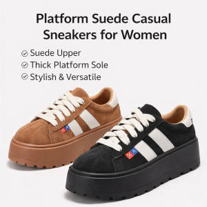 Women's Thick Suede Sneakers