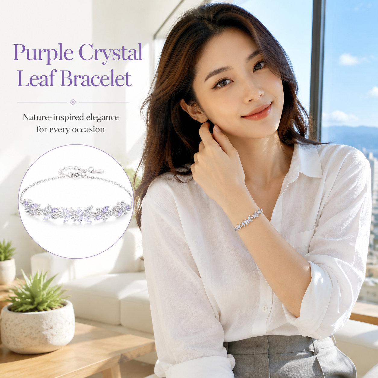 Crystal Alloy Women's Bracelet