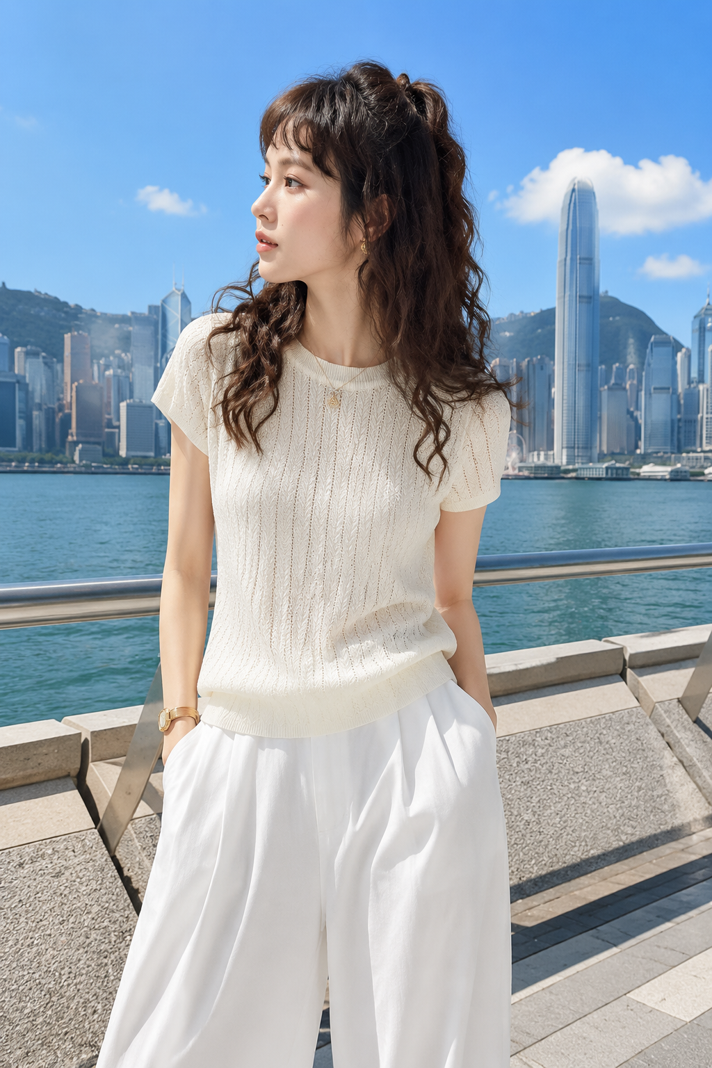 Summer Ice Silk Short Knit Top