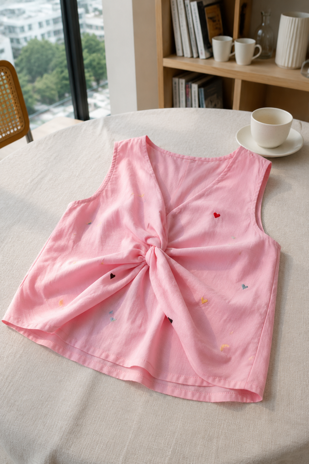 Korean Sweet V-neck Tank Top