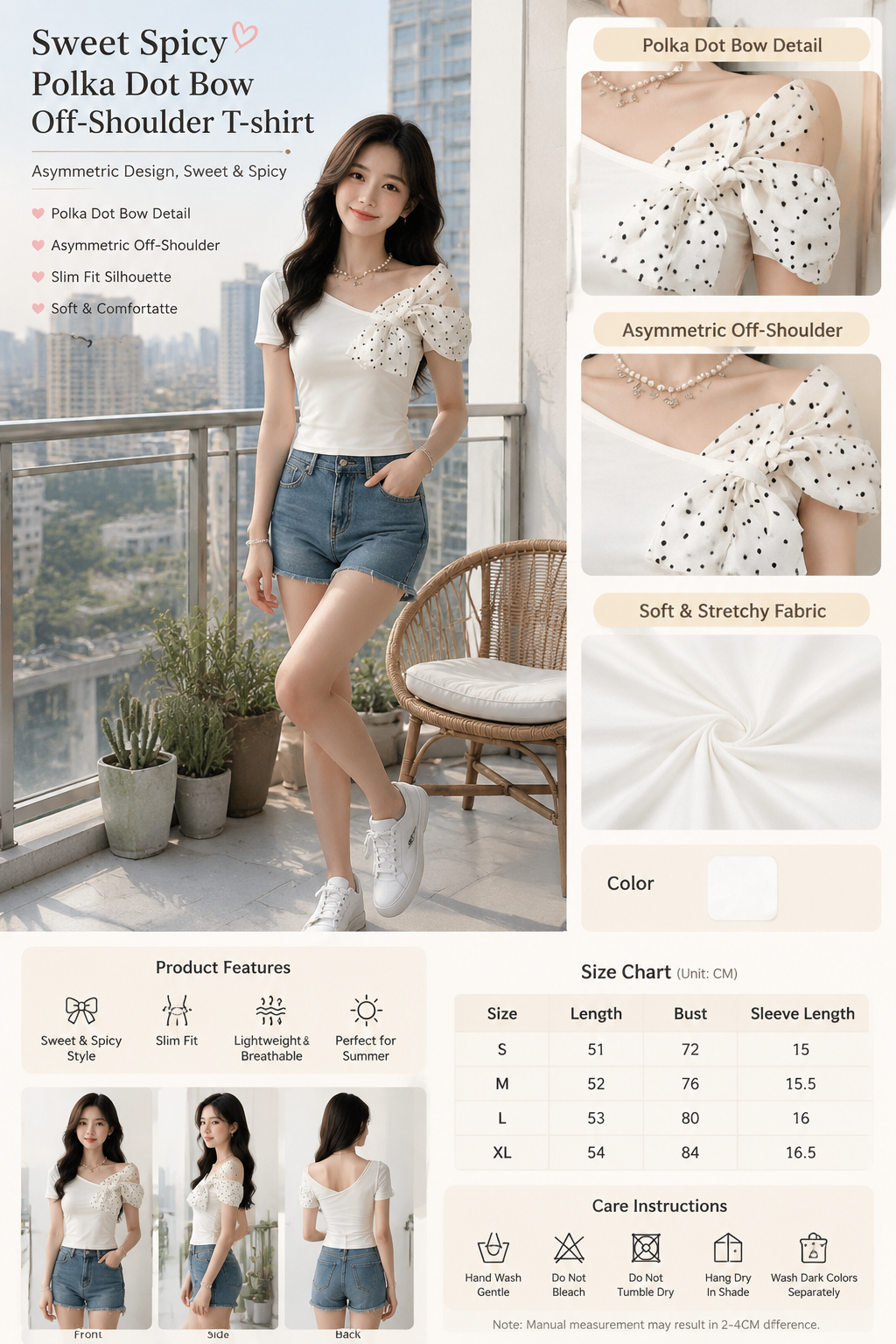 Women's Sweet Polka Dot Tee