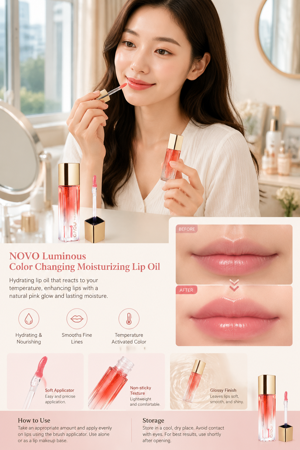 NOVO Color-changing Lip Oil