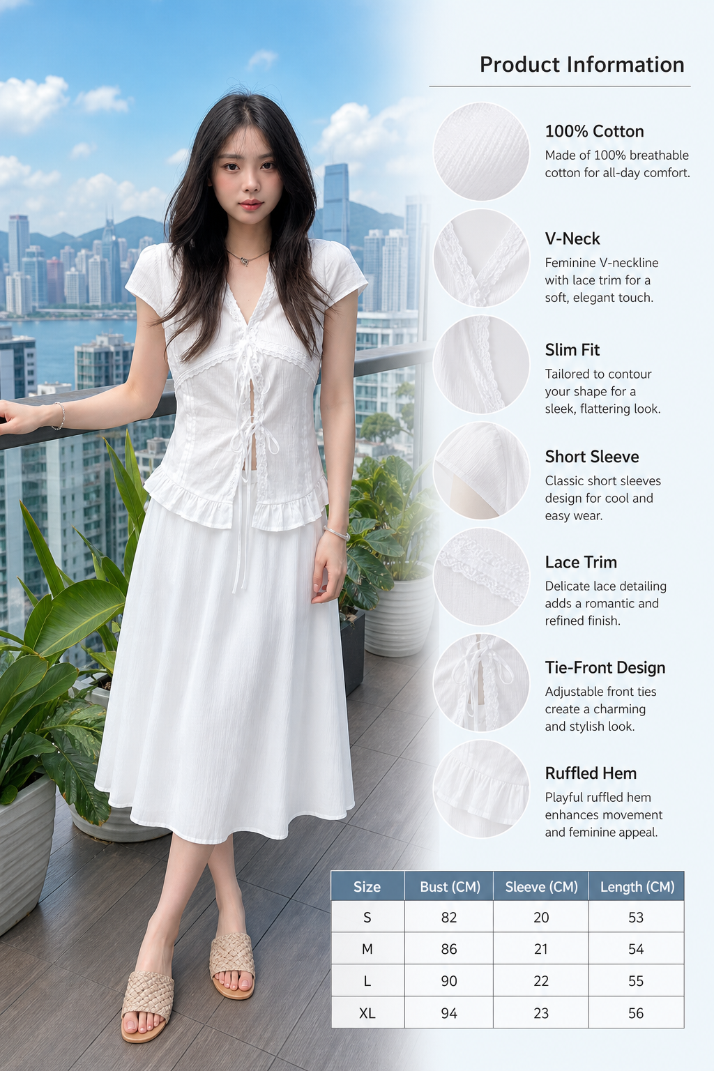 Women's Short Sleeve Lace Top