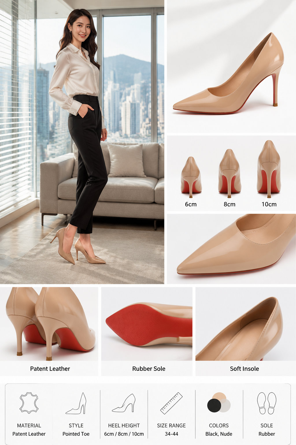 Patent Leather Stiletto Heels