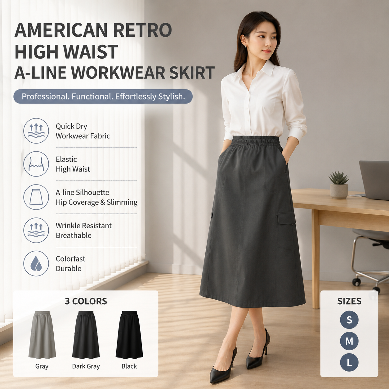 Women's Quick Dry A-line Skirt