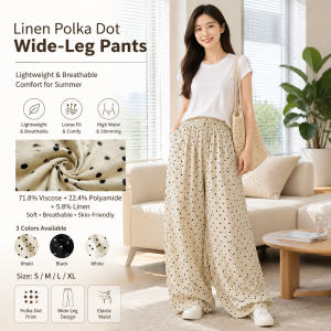 Women's High Waist Polka Dot Pants