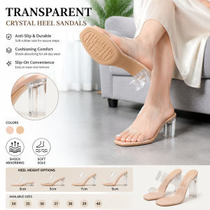 Women's Summer Transparent High Heel Sandals