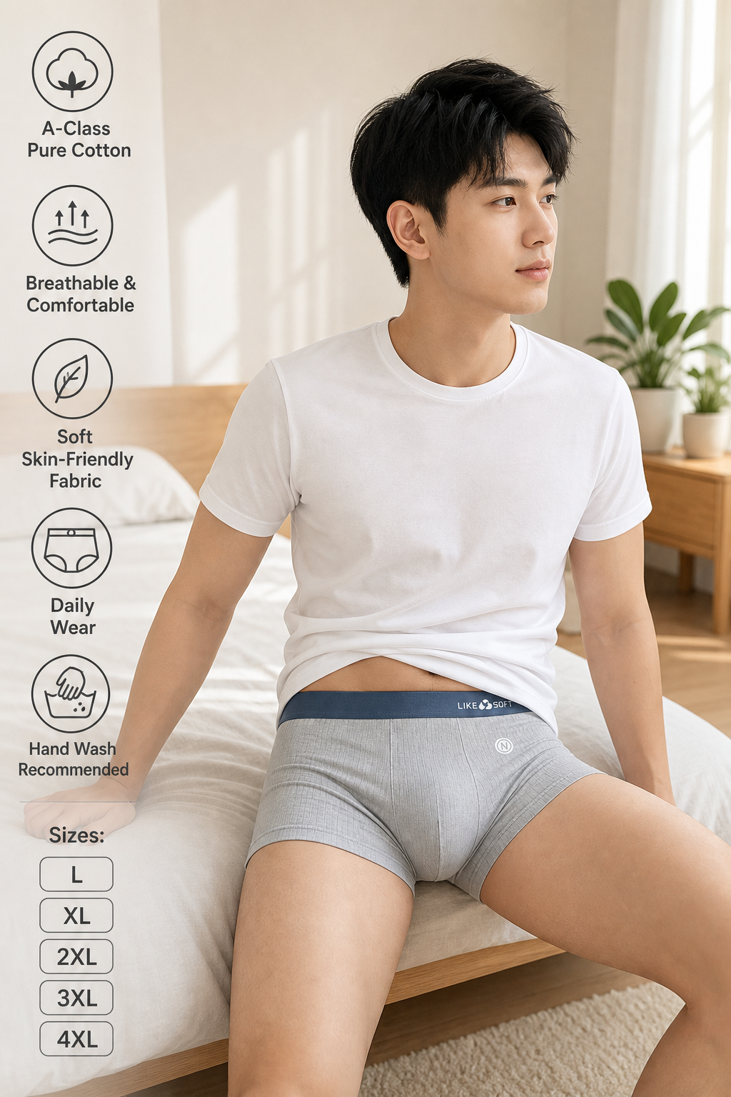 Men's A-class Cotton Boxers