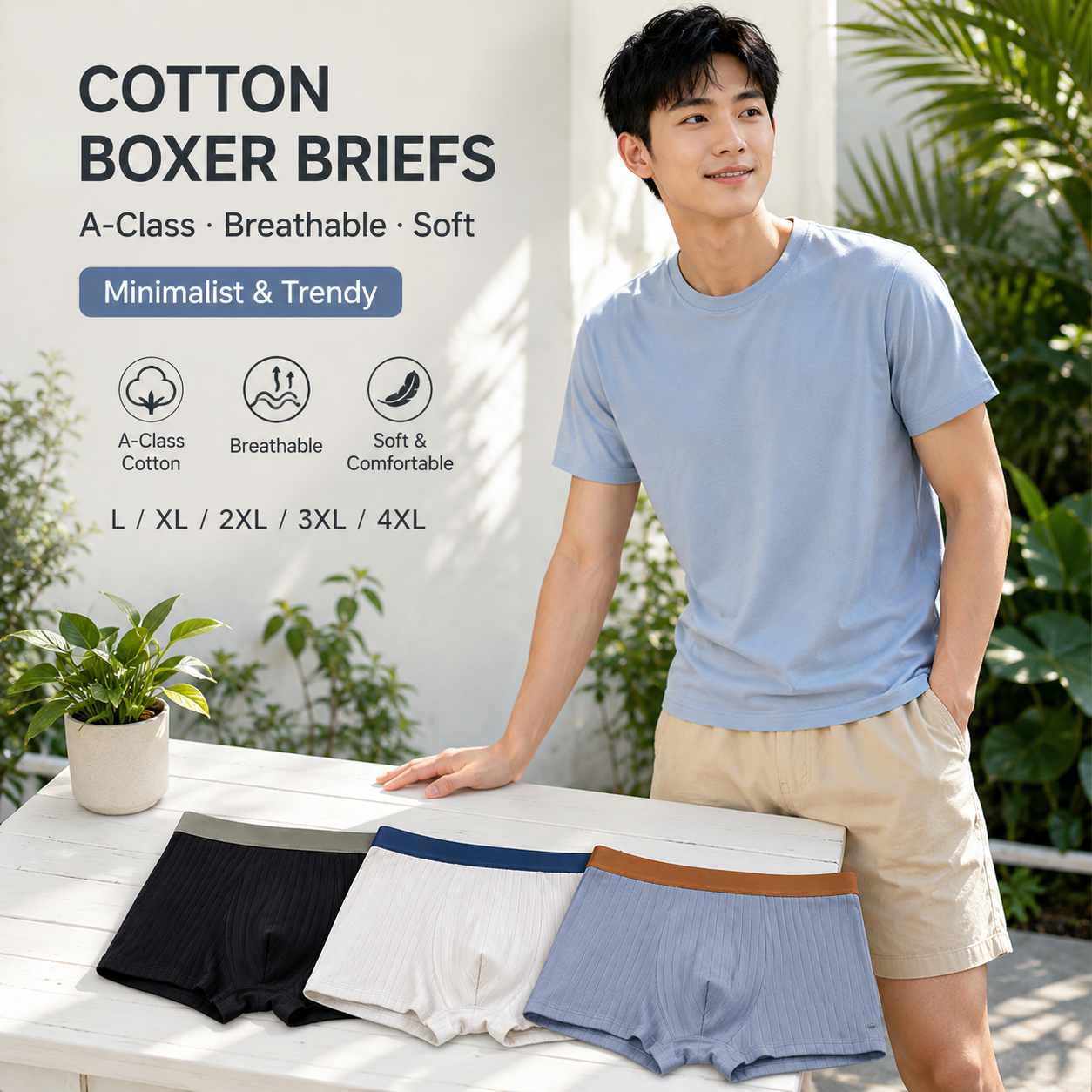 Men's A-class Cotton Boxers