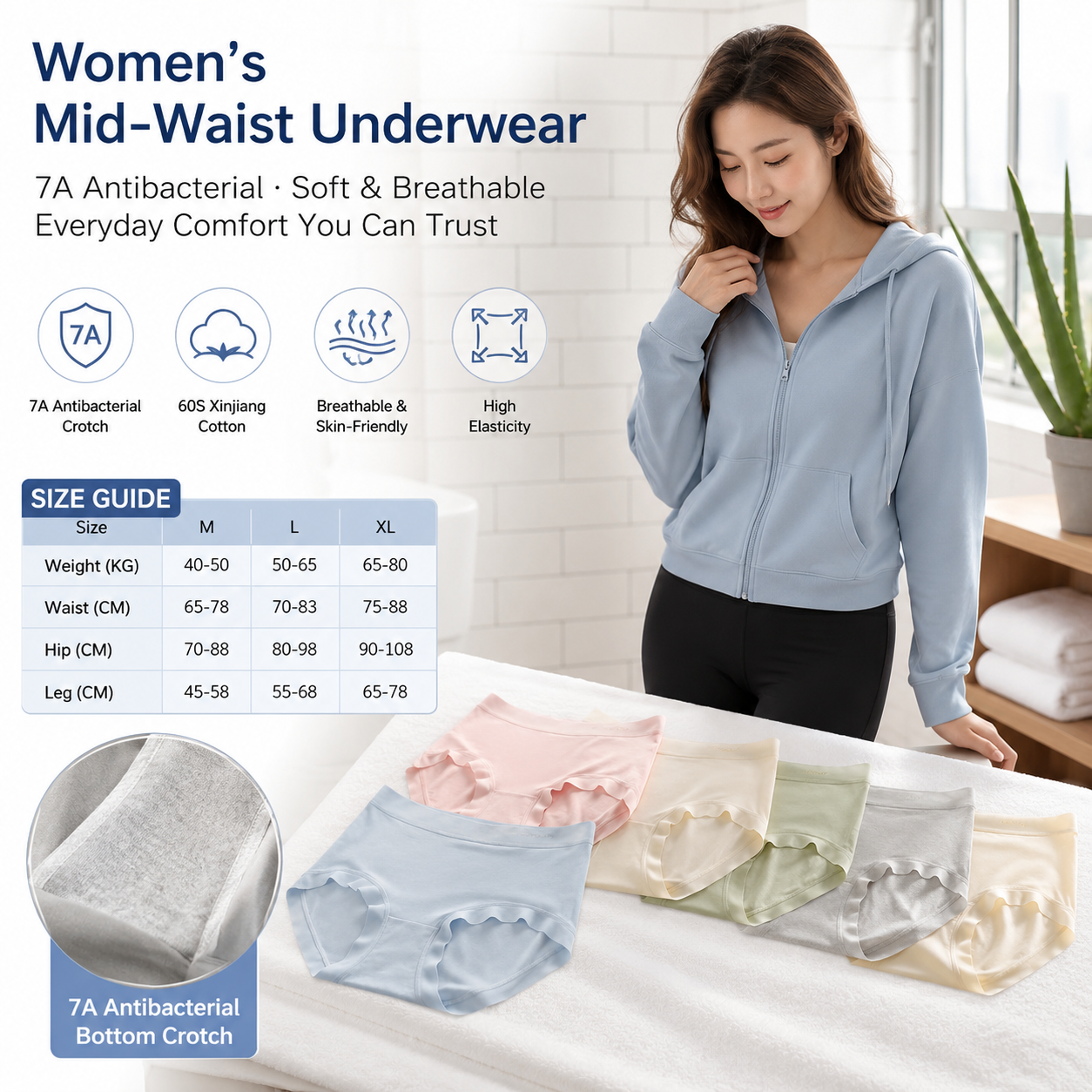 Women's 7A Cotton Panties
