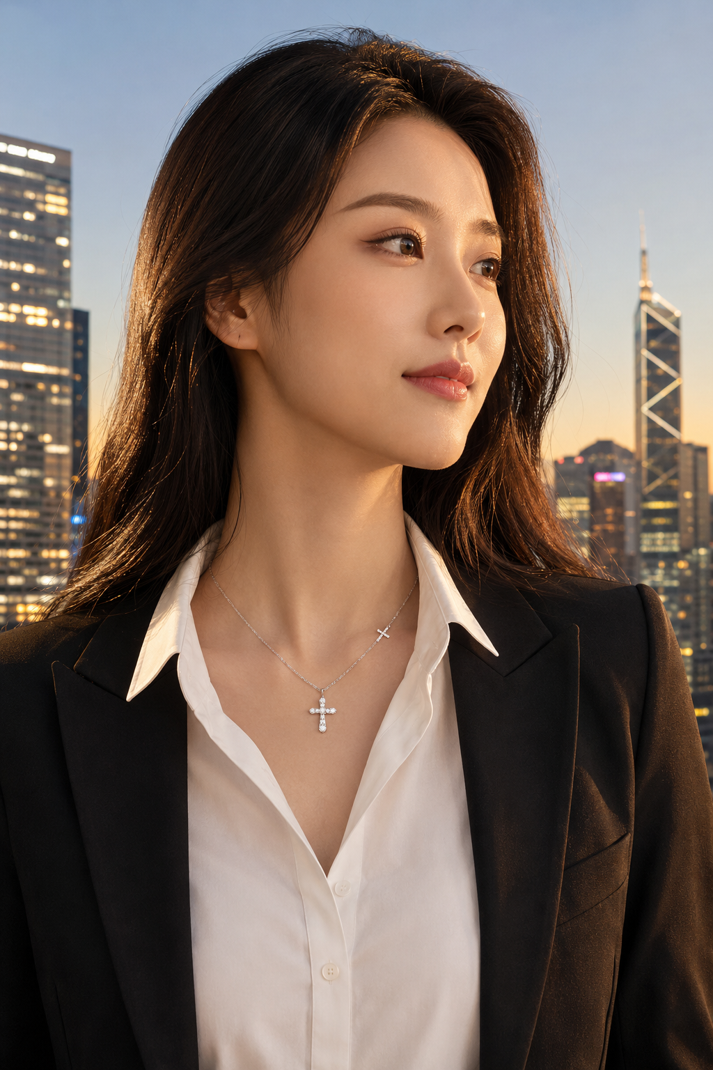 Women's White Gold Necklace