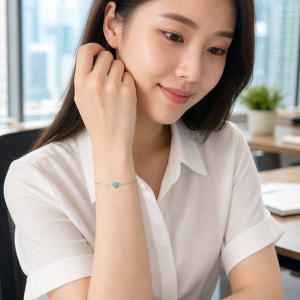 925 Silver Heart Bracelet