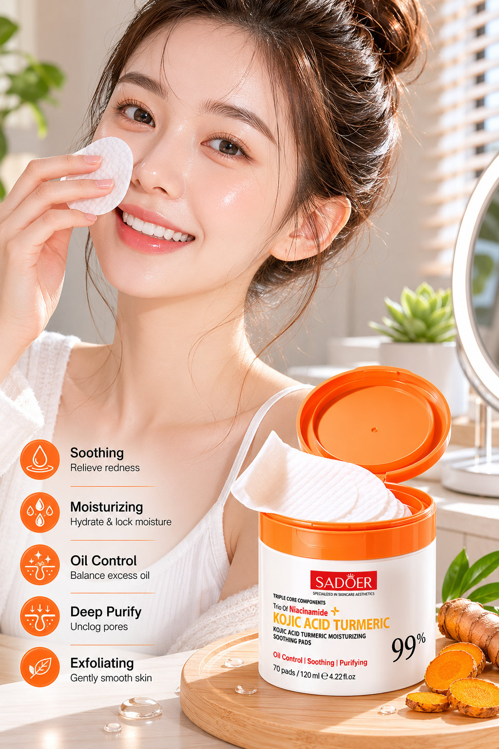 Niacinamide Skincare Cleansing Pads