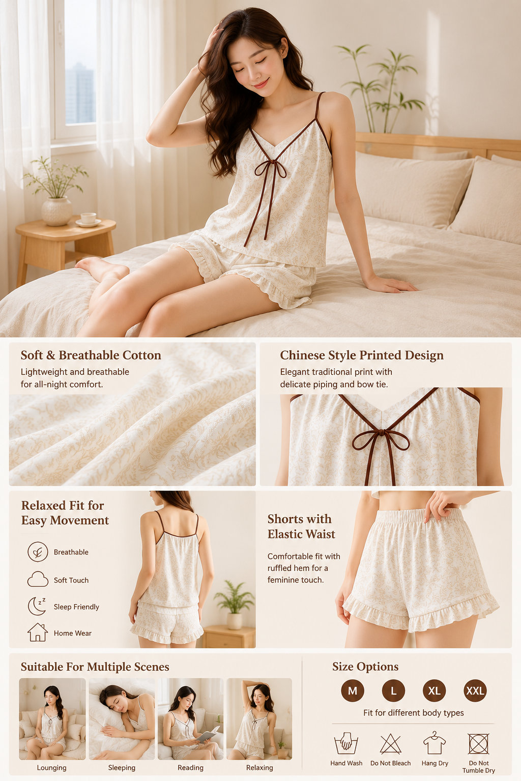 New Chinese Women's Pajama Set