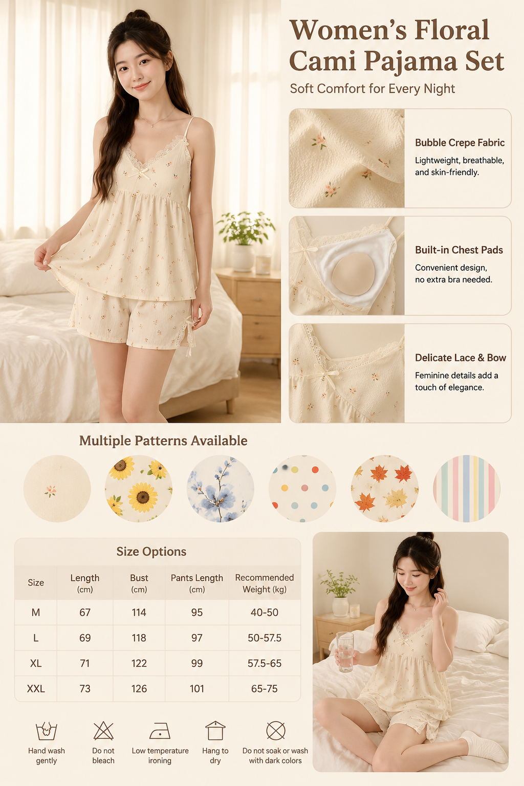Women's Cami Shorts Pajama Set