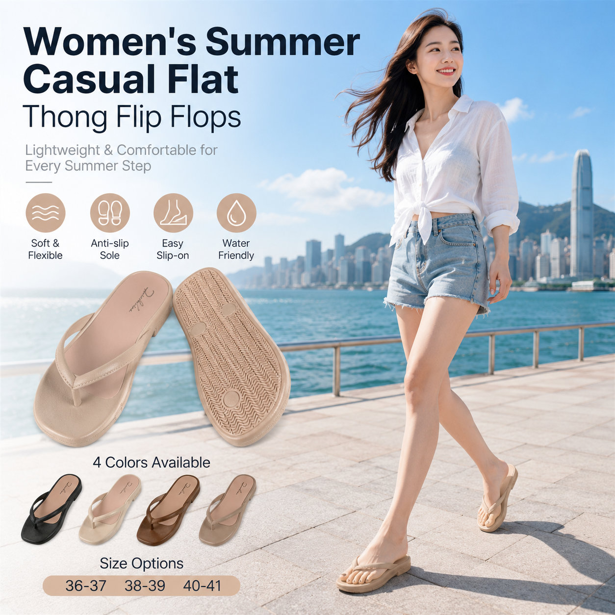 Summer Clip-toe PVC Slippers