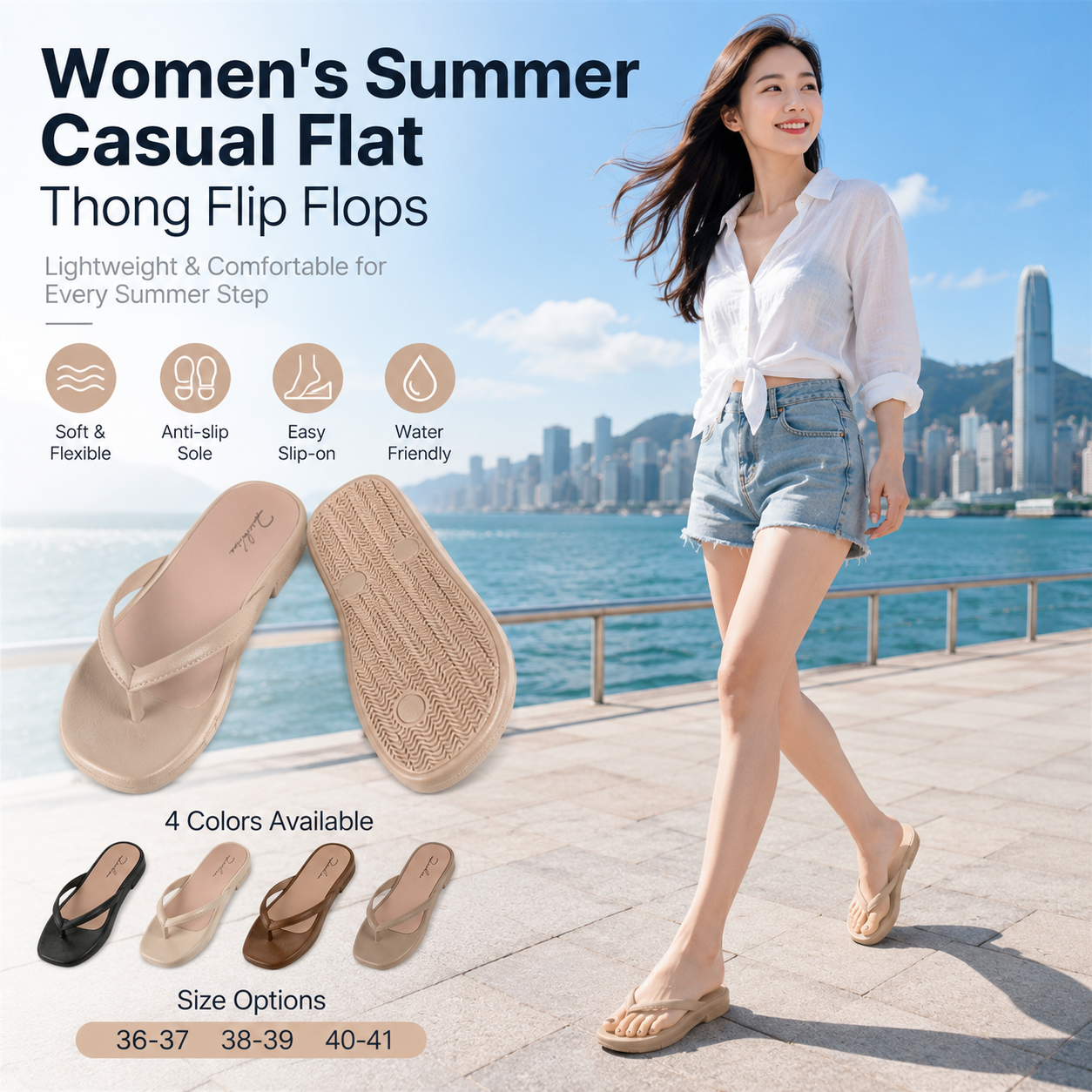 Summer Clip-toe PVC Slippers