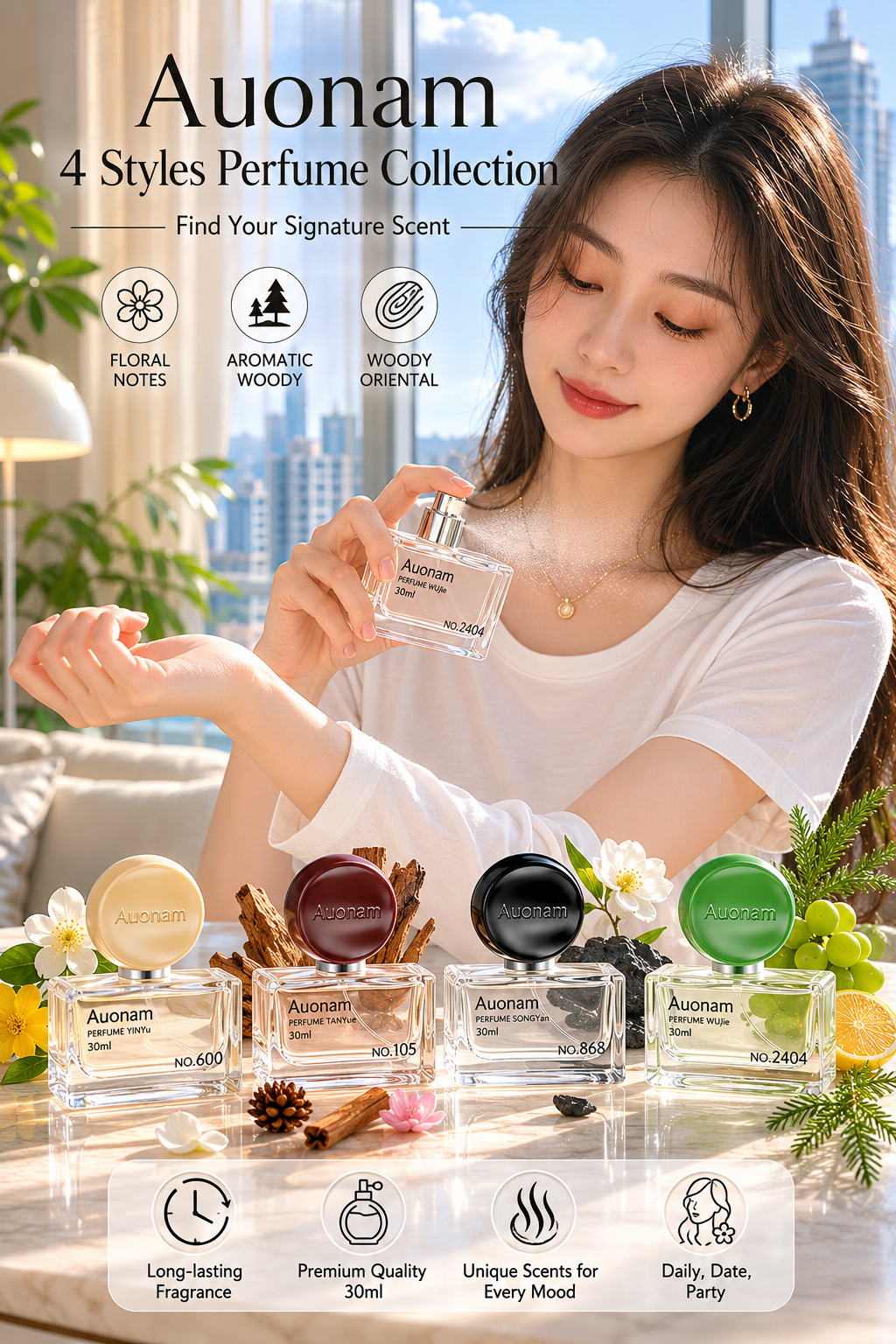 Auonam 30ml 4-Scent Perfume