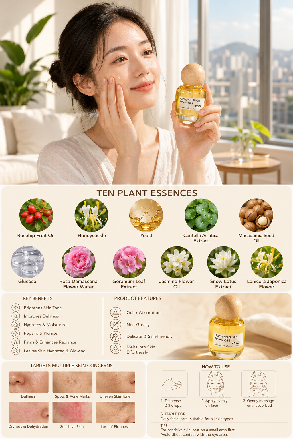 Brightening Facial Essence Oil