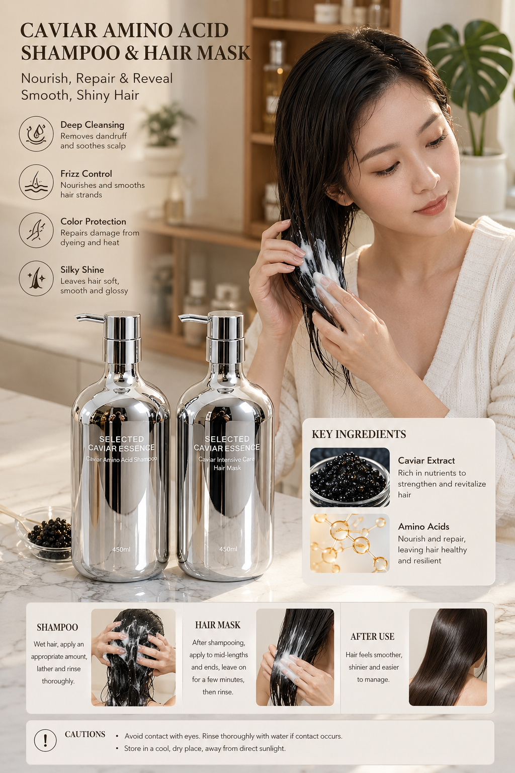 Caviar Shampoo & Hair Mask Set