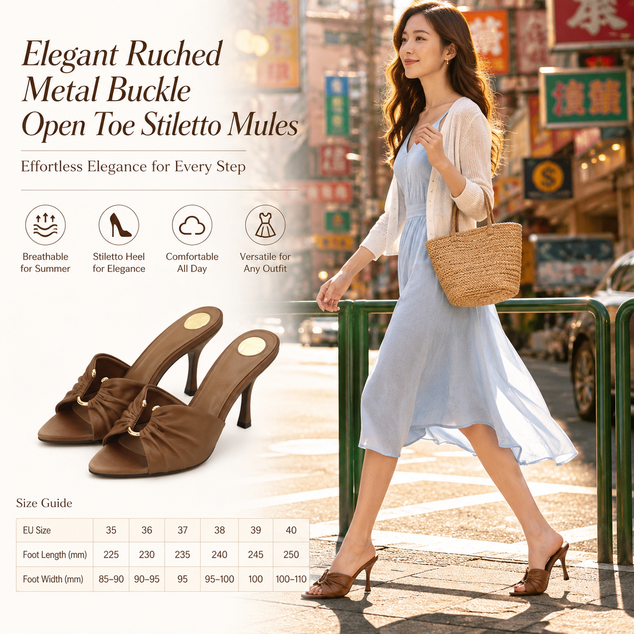 Elegant Pointed Toe Satin Sandals