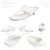 French Retro Kitten Heel Thong Sandals