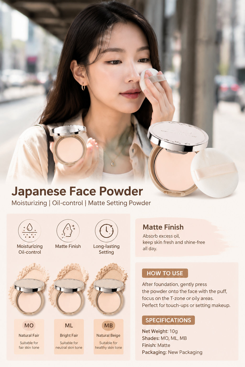 CANMAKE Cotton Sugar Oil-control Setting Powder