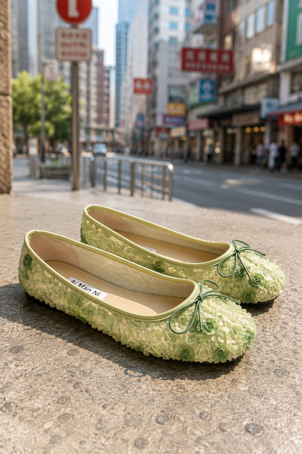 Women's French Lace Bow Shoes