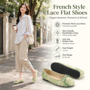 Women's French Lace Bow Shoes