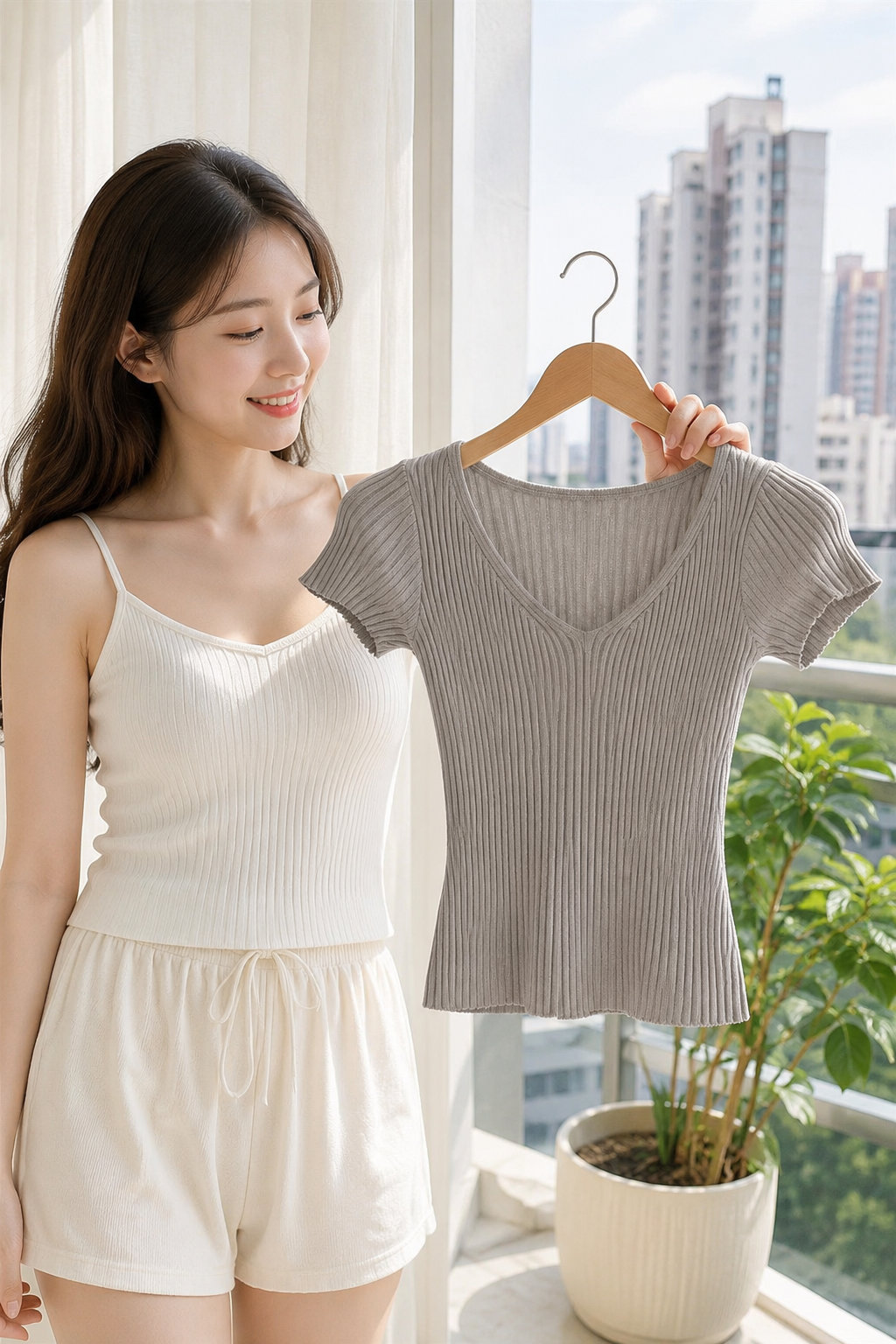 Women's Ice Silk Flutter Tee