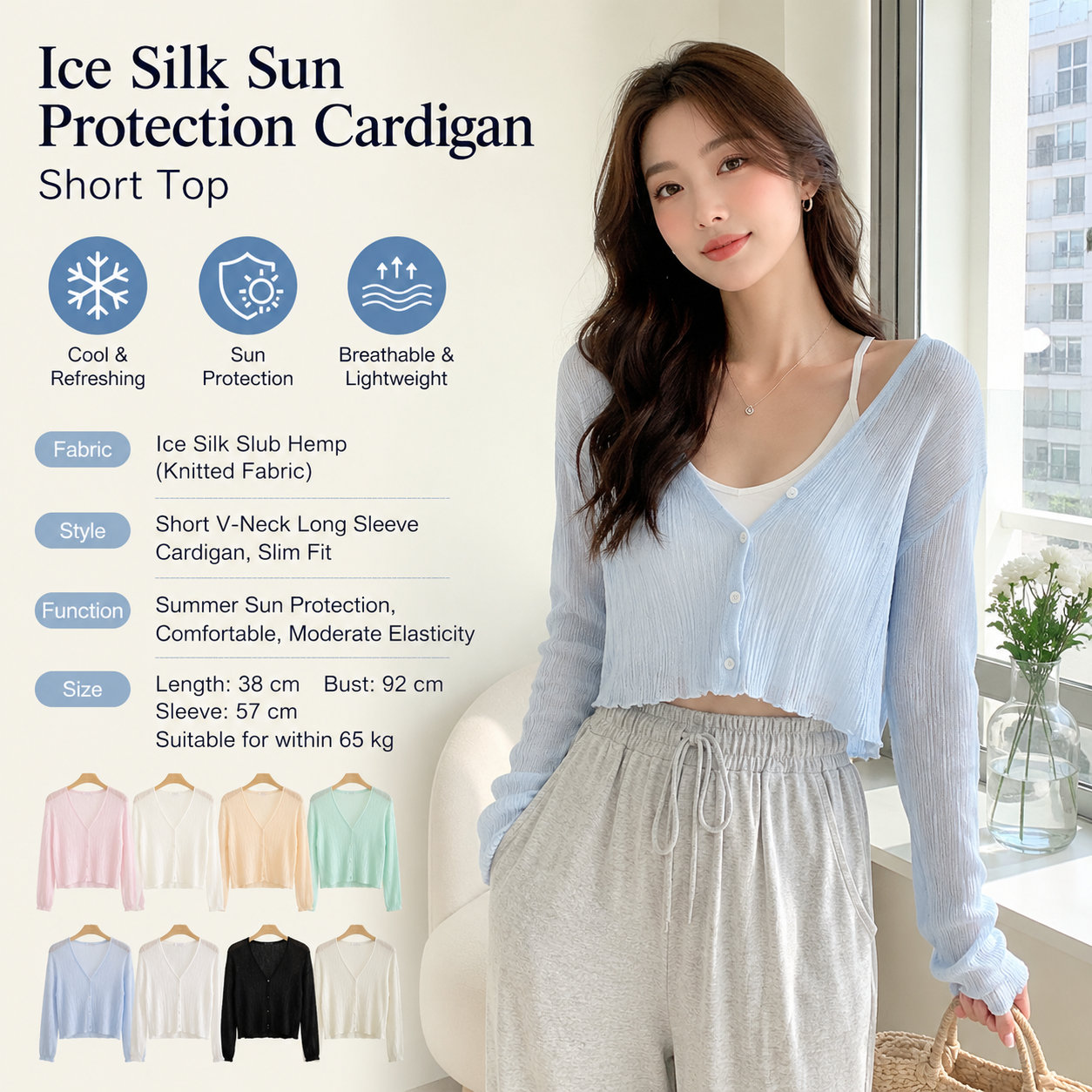 Women's Ice Silk Sun Cardigan