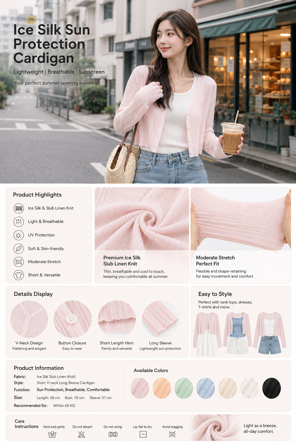 Women's Ice Silk Sun Cardigan