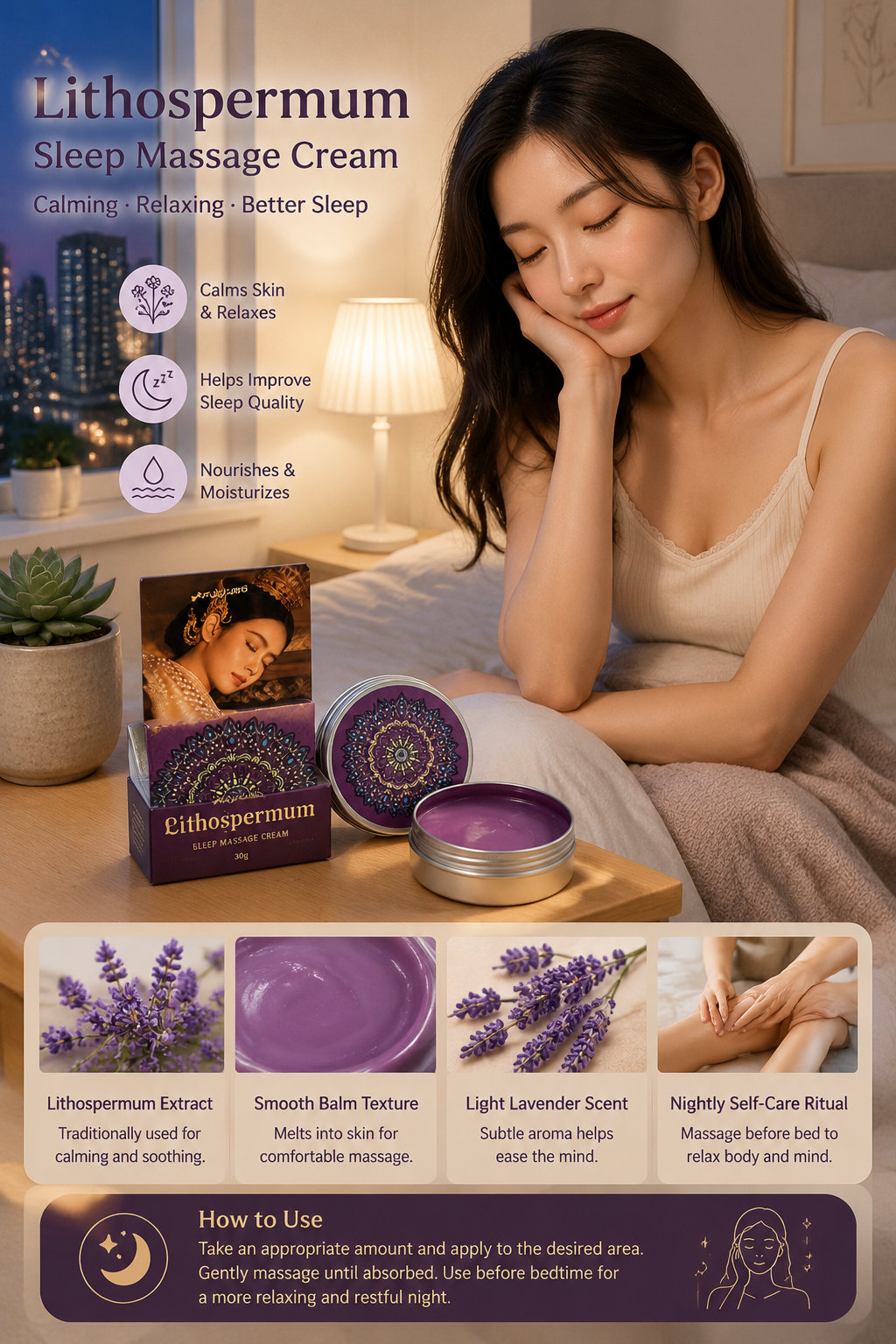 FUFUJINO Comfrey Sleep Cream