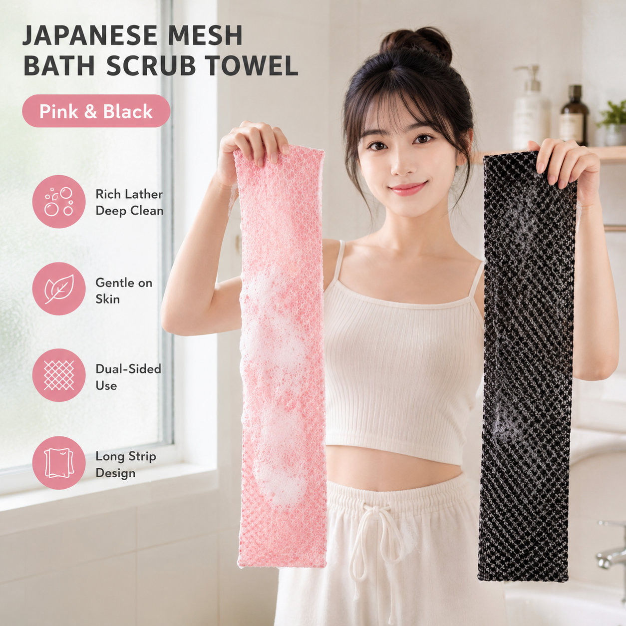 Pollada Mesh Bath Scrubber