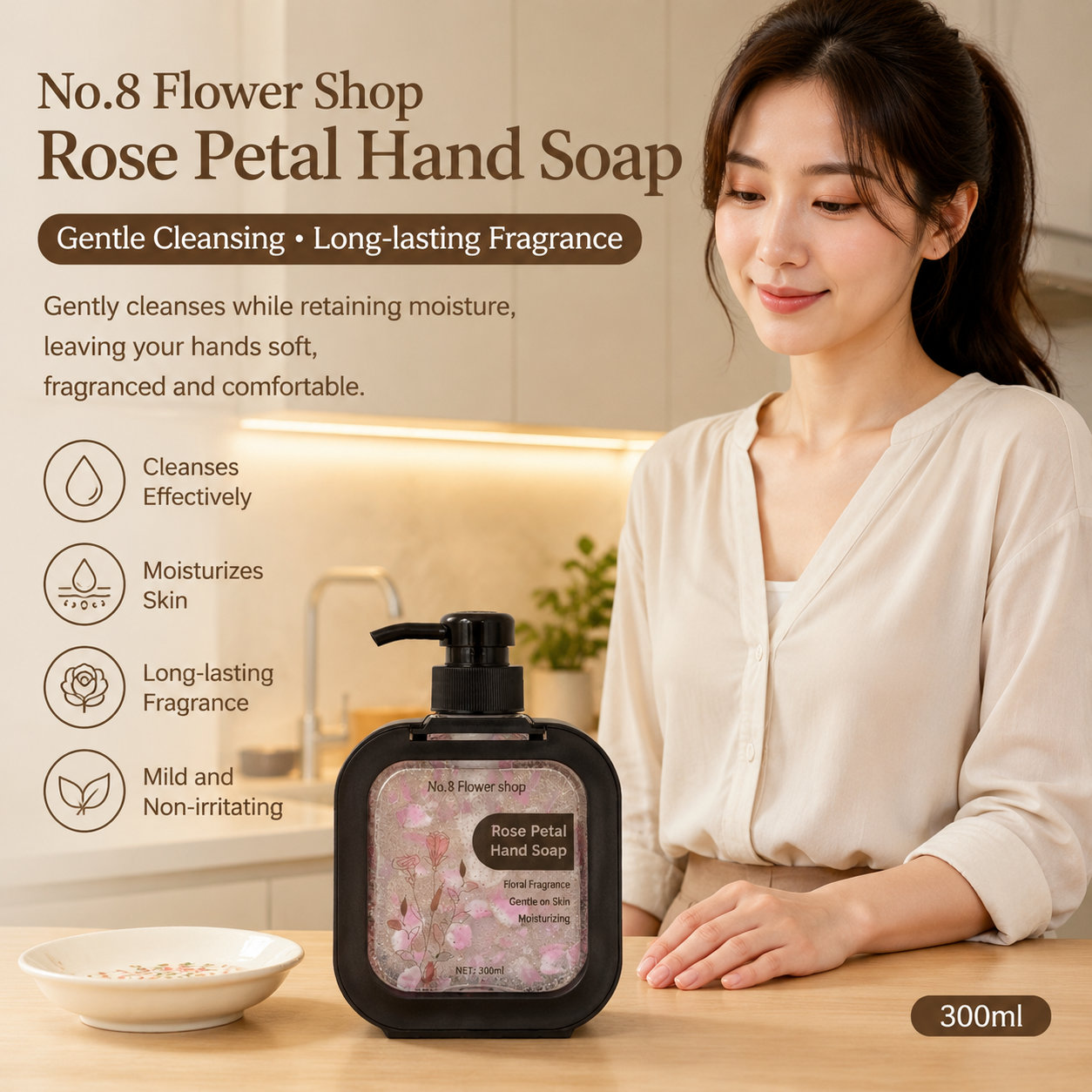 Oud Rose Gel Hand Wash - 8th Flower