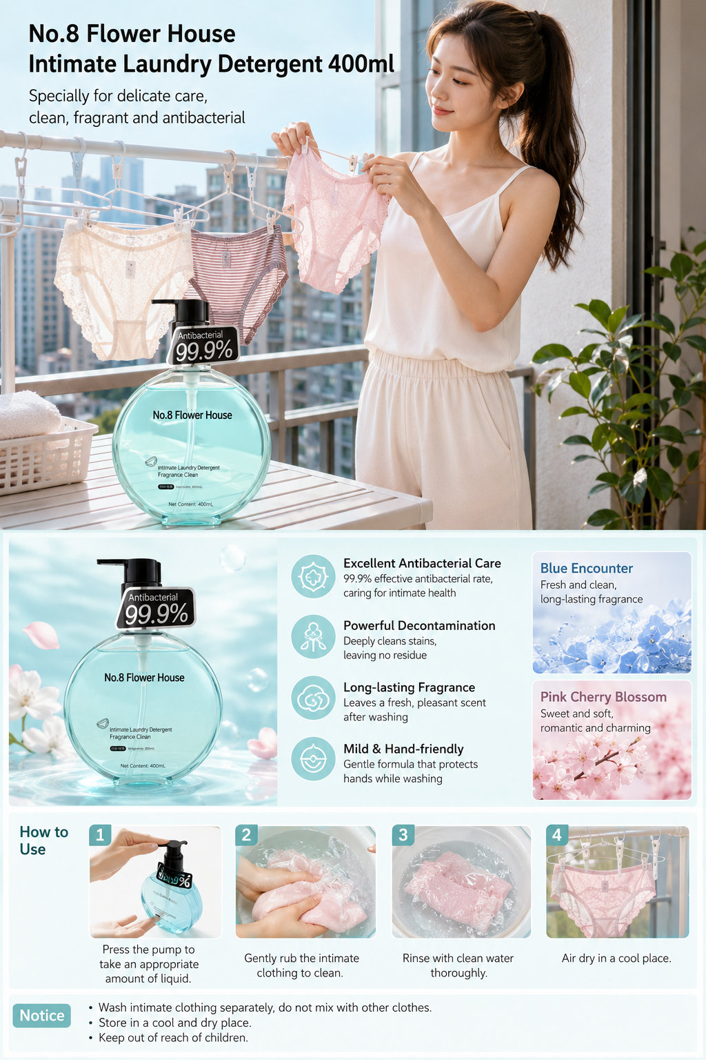 Antibacterial Underwear Wash