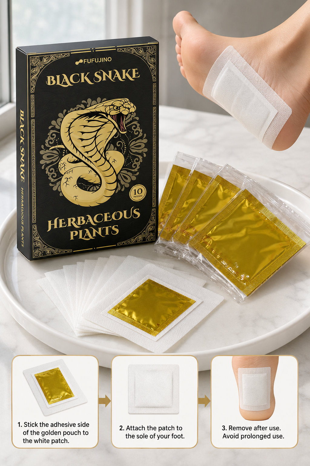 FUFUJINO Thai Herbal Foot Patches