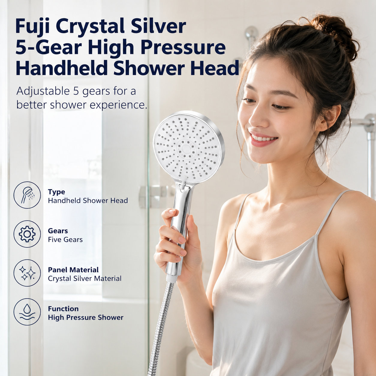 5-speed Handheld Shower Head