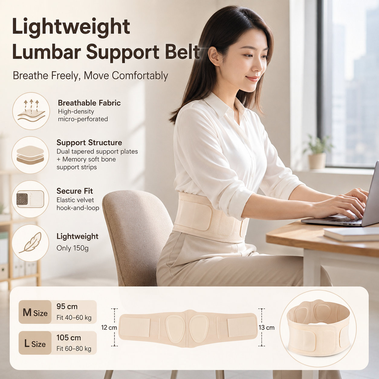 Breathable Lumbar Waist Brace