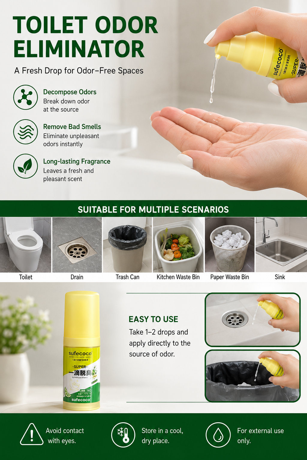 Sufecoco 20ml Toilet Freshener