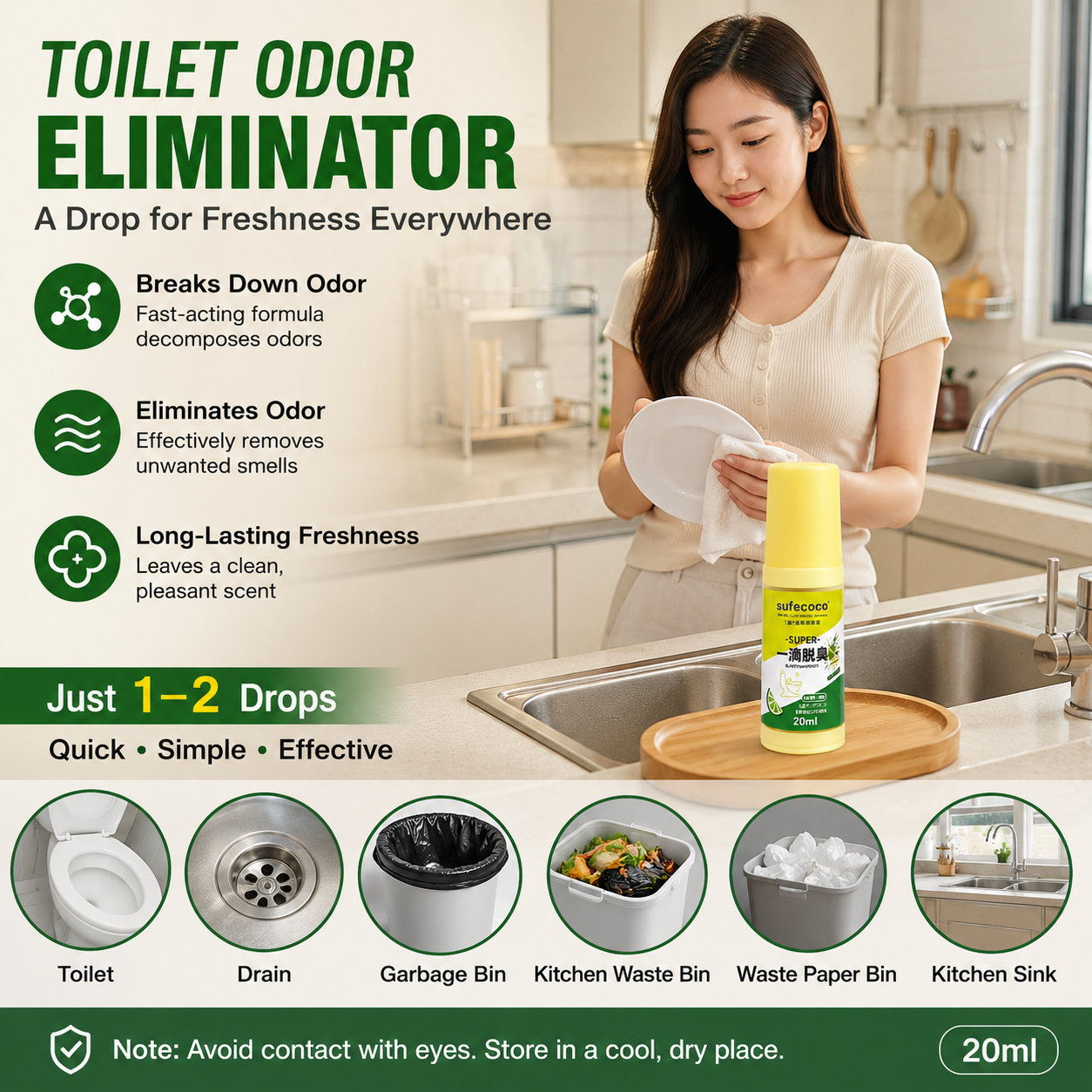 Sufecoco 20ml Toilet Freshener