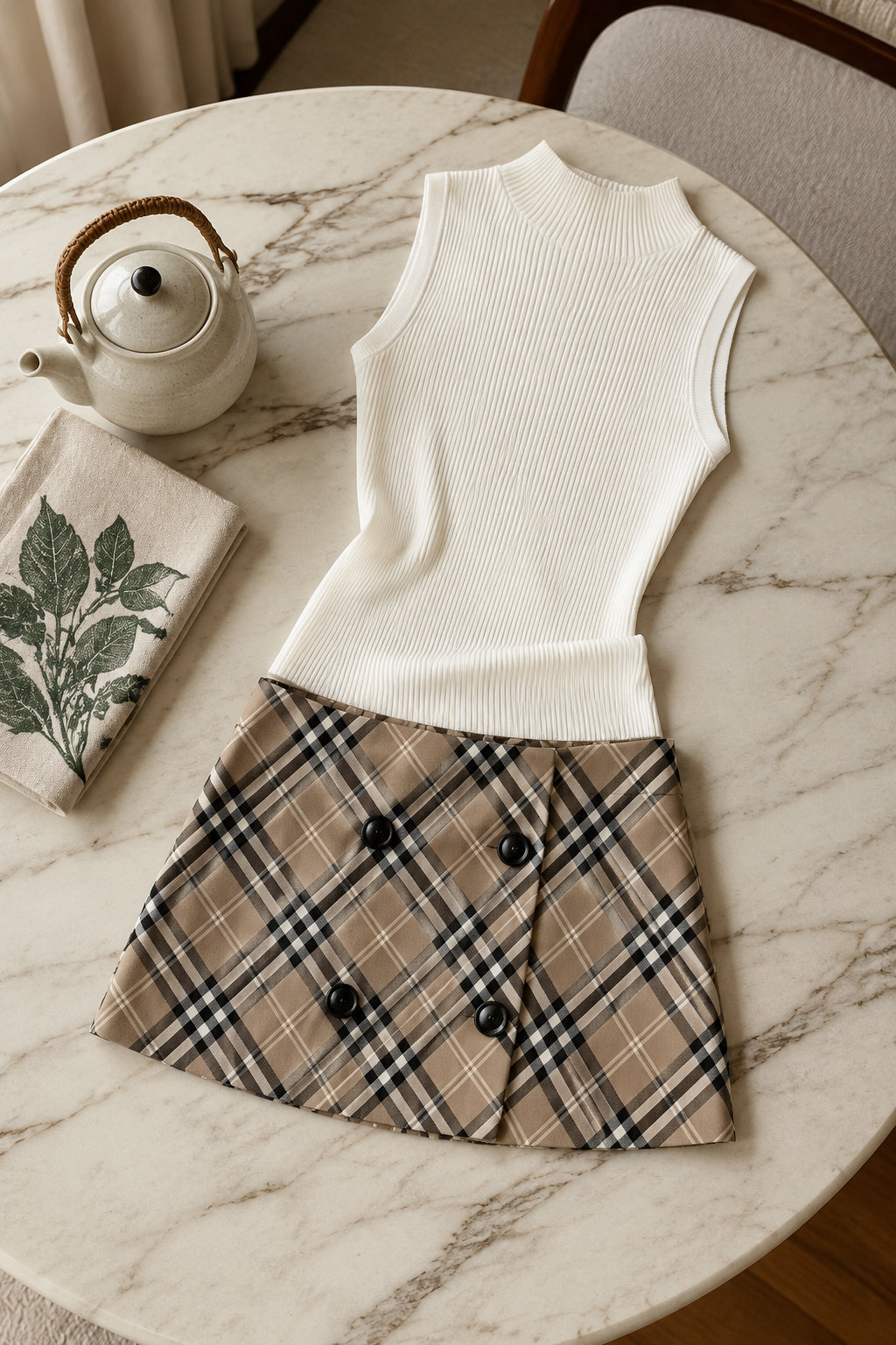 Women's Summer Tank & Skirt Set
