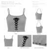 Cropped Knit Cami Tie Front