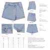 High Waist 2-in-1 Denim Skort