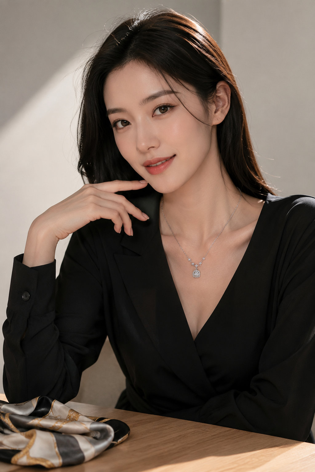Square Zircon Women's Necklace