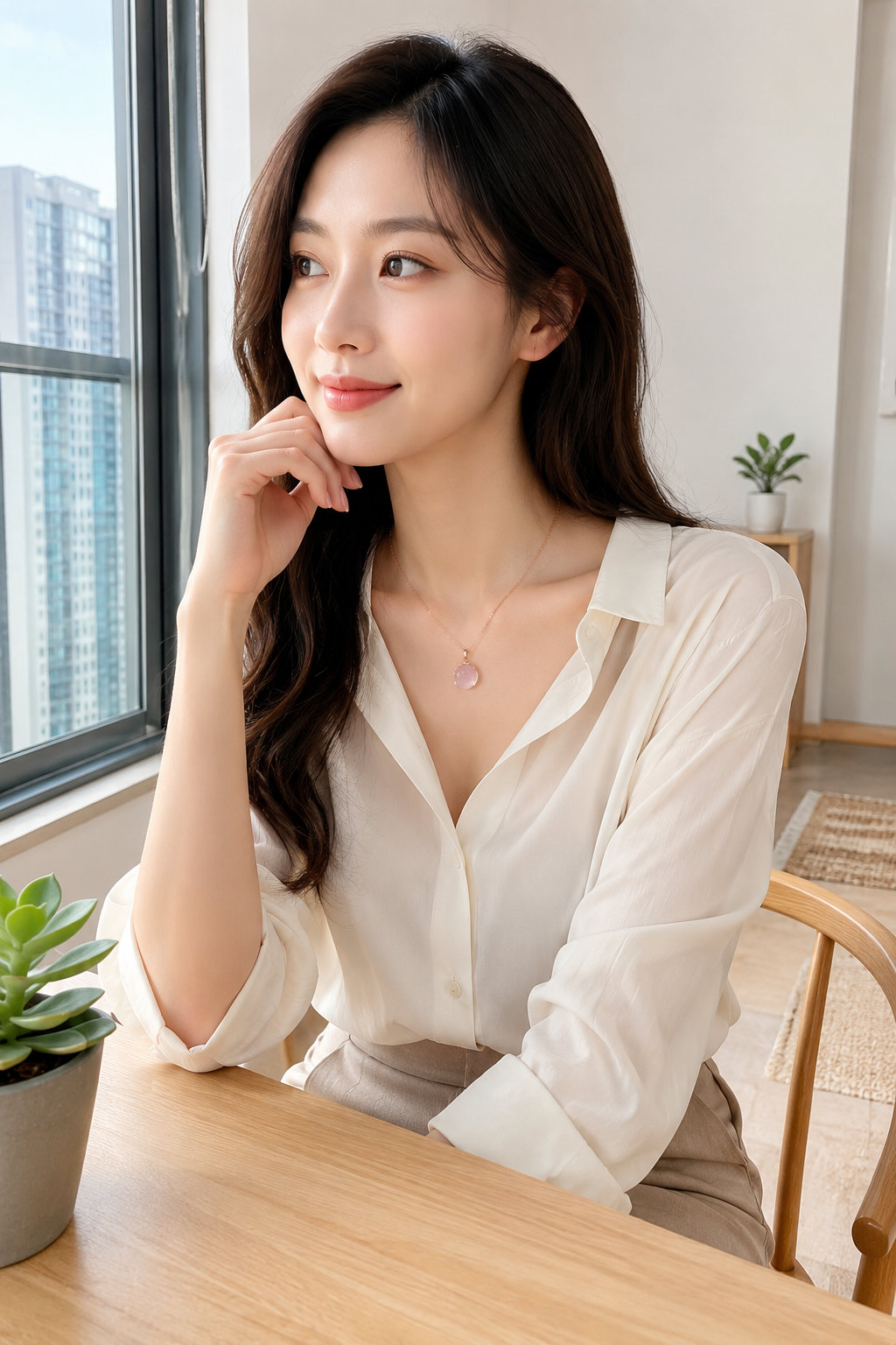 Korean Style Crystal Necklace
