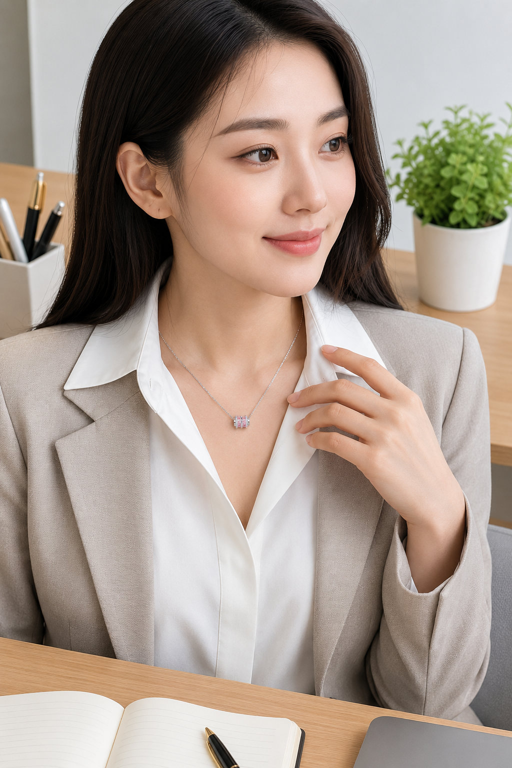 Alloy CZ Small Waist Necklace