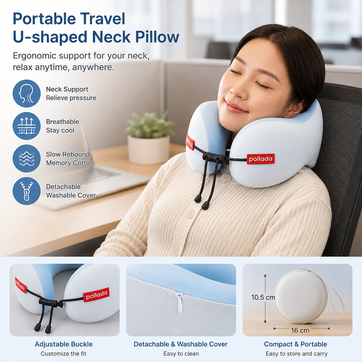 Pollada U-Shaped Neck Pillow